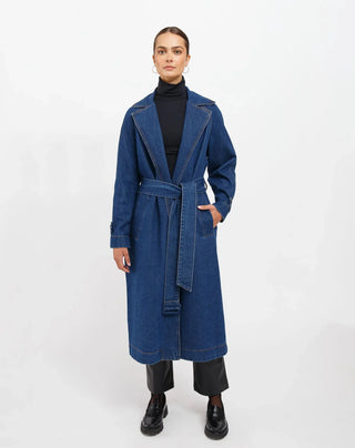 Caitlin Denim Trench