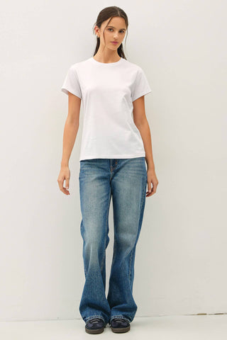 Cotton Jersey Crewneck T-Shirt