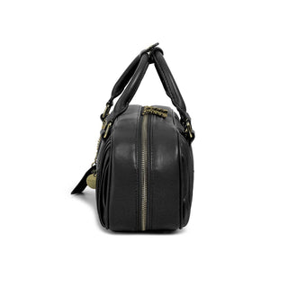 Paris - Recycled Vegan Top Handle Bag - Black