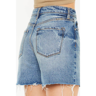 90's High Rise Medium Wash Shorts