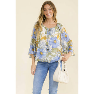 Goldie Sheer Bell Peasant Sleeve