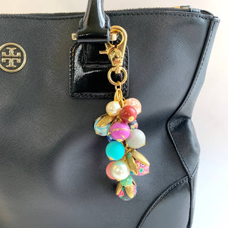 Bright Floral Purse Charm - New Design
