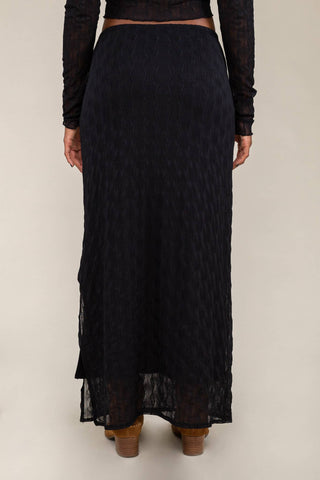 Abra Jacquard Mesh Maxi Skirt