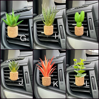 Plant Car Clip Air Freshener Diffuser (Reusable)