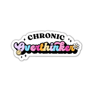 Chronic Overthinker Vinyl Sticker