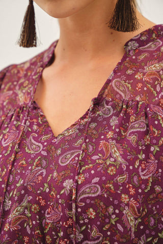 Chiffon Peplum Blouse