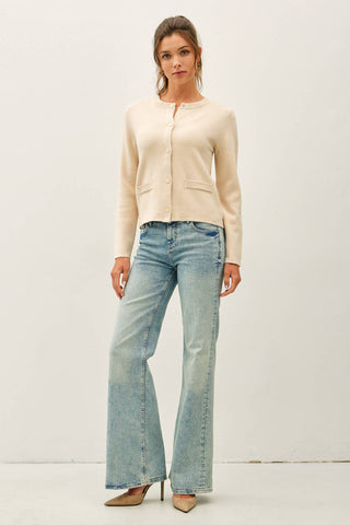 Classic Crew Snap Button Cardigan