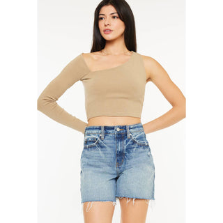 90's High Rise Medium Wash Shorts