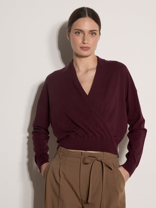 Imogen Wrap Knit Top