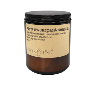 Grey Sweatpant Season Soy Wax Candle