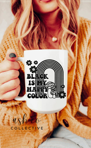 Black Is My Happy Color Mug